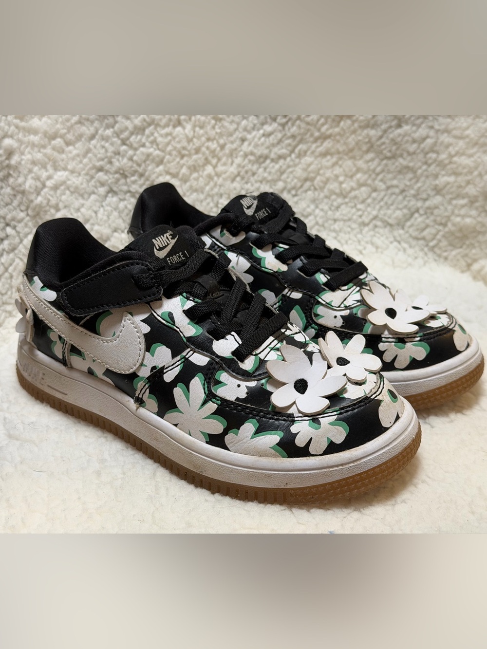 Nike Air Force 1 LV8 Shoes Flower Power Youth Size 13.5 C DZ2663-001